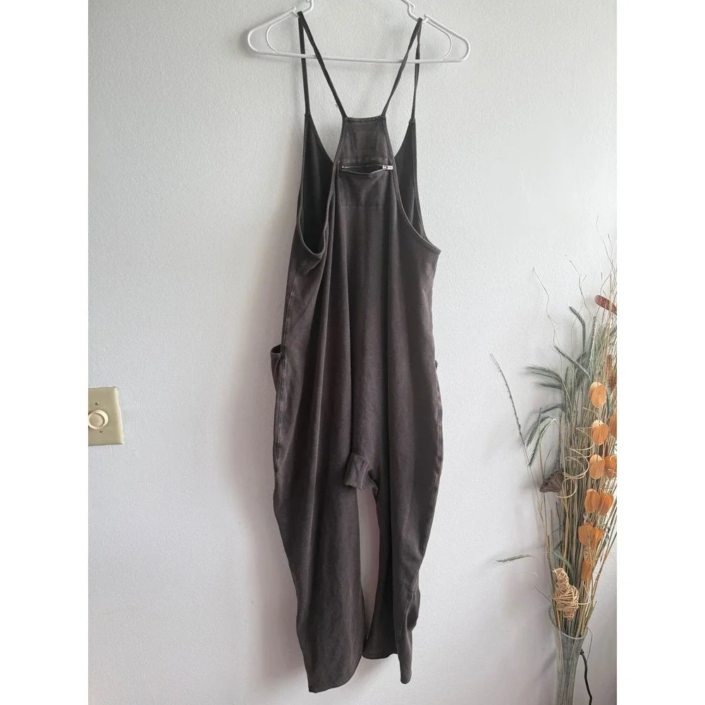 FP Movement Hot Shot XS Washed Black Slouchy Dropped Jumpsuit oversized - Picture 4 of 9